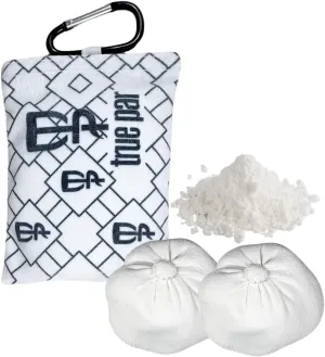 Disc Golf Chalk Bag Bundle | 2 Extra Chalk Balls Included | Refillable Grip Enhancer Hand Chalk | Disc Golf Accessories Grip Bag with Carabiner | Disc Golf Gifts