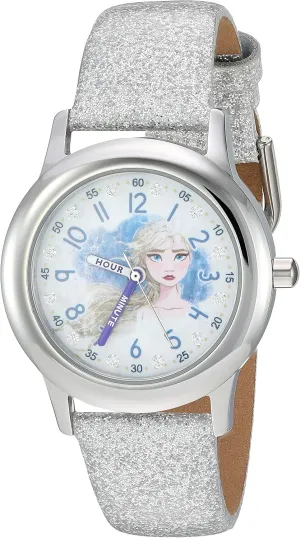 Disney Frozen Kids' Stainless Steel Time Teacher Analog Quartz Strap Watch