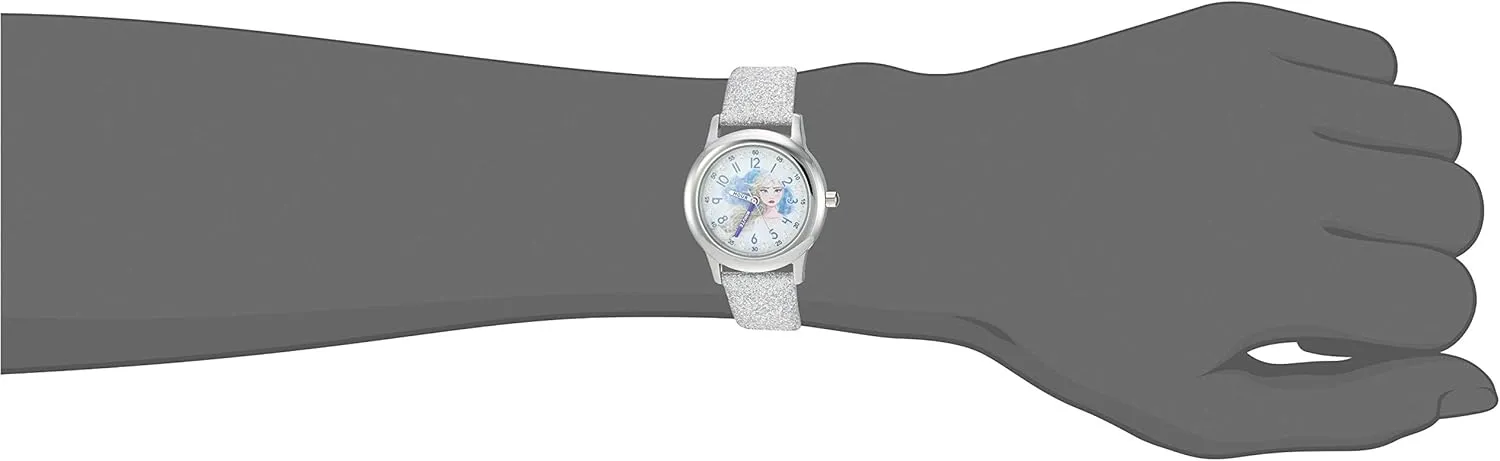 Disney Frozen Kids' Stainless Steel Time Teacher Analog Quartz Strap Watch