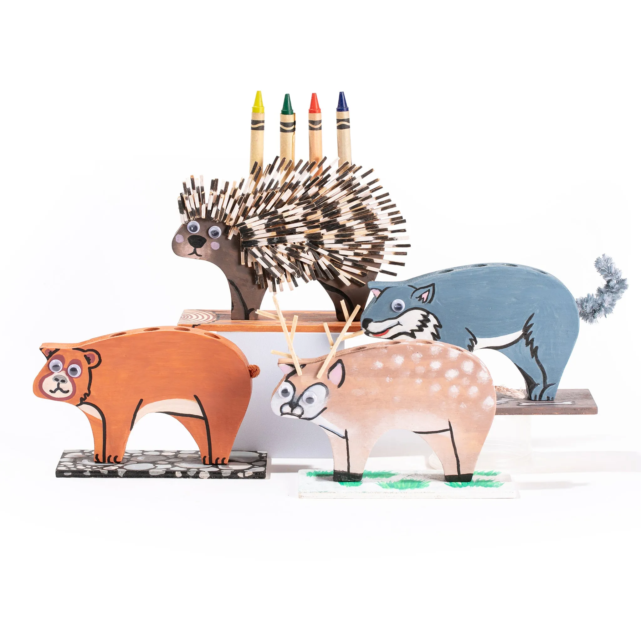 DIY Animal Crayon Holders (12 Pack)