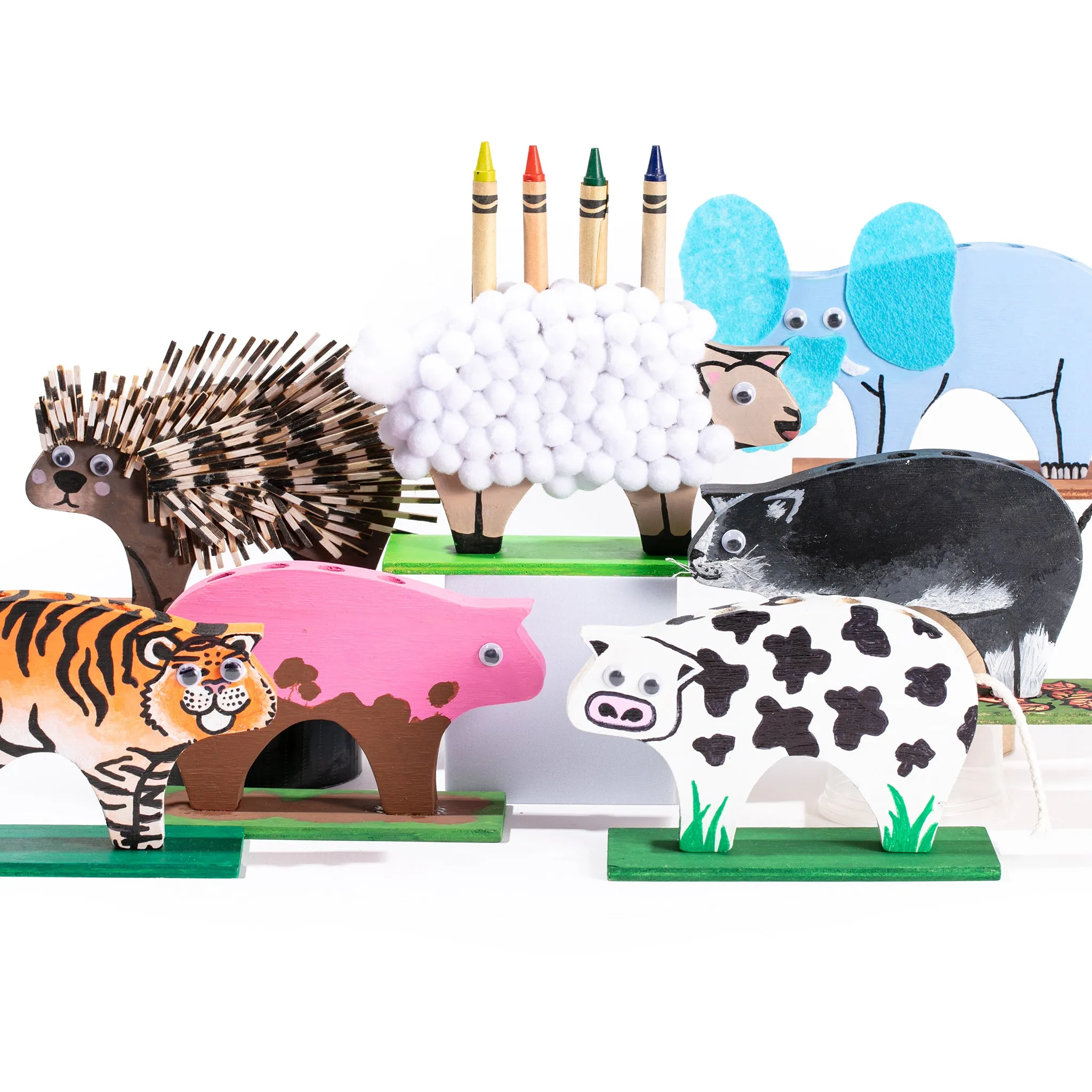 DIY Animal Crayon Holders (12 Pack)