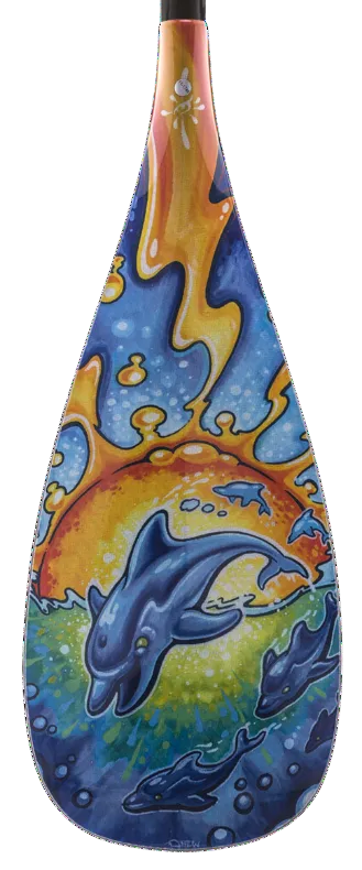 Dolphin B6 Kids SUP Paddle Rubber Edge SUP Paddle Design by Drew Brophy- 84 Square Inch Blade
