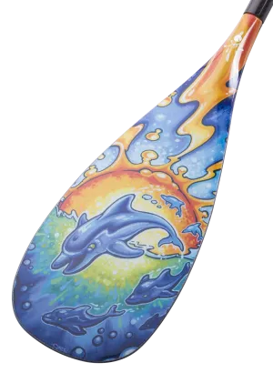 Dolphin B6 Kids SUP Paddle Rubber Edge SUP Paddle Design by Drew Brophy- 84 Square Inch Blade