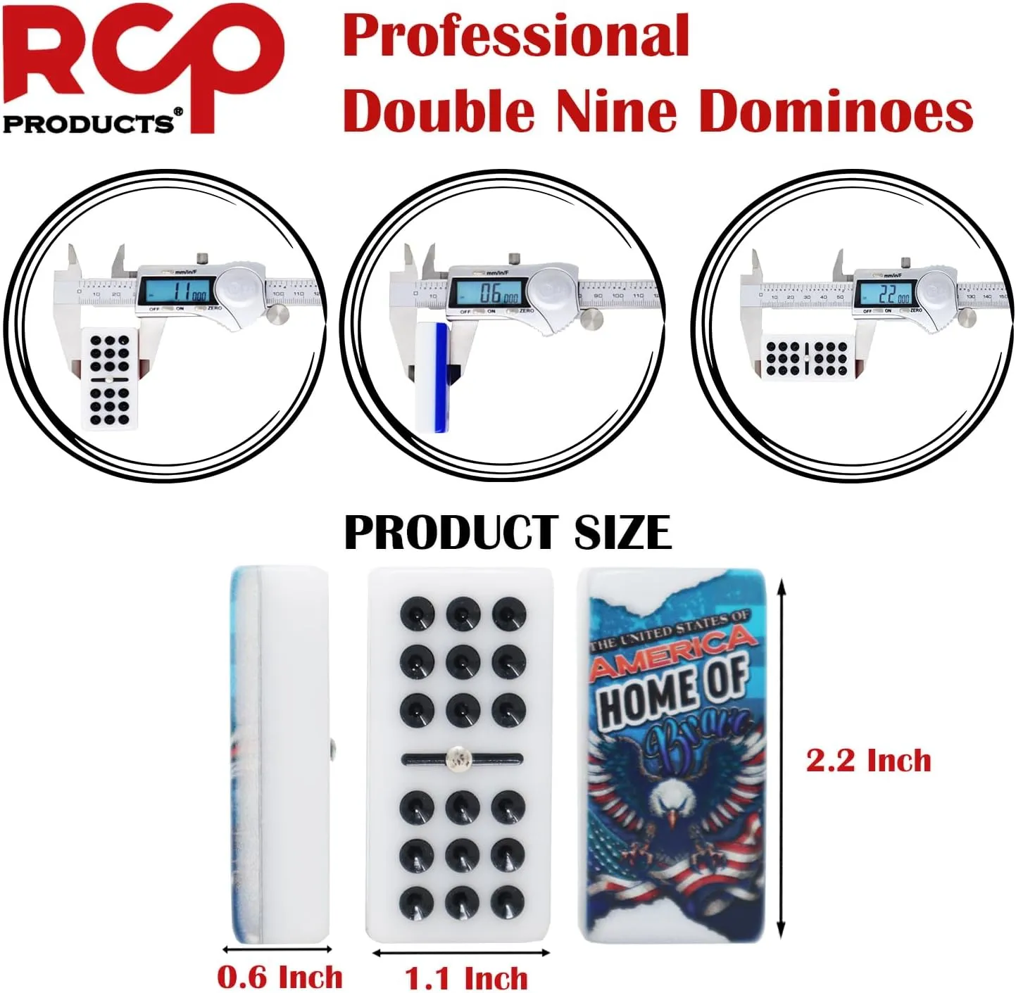 Dominos Set for Adults – Professional Double 9 Cuban Dominoes Set, Classic Travel Board Game with Wood Case Juegos de Mesa (FCB Barcelona Azul)