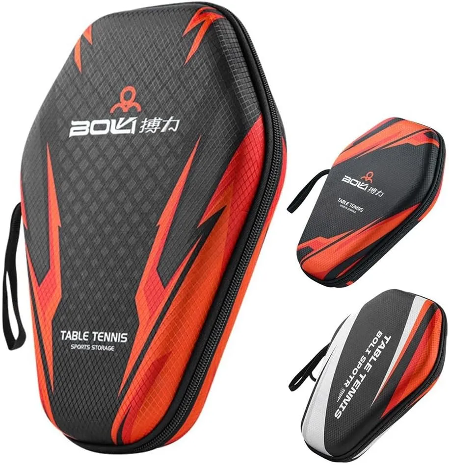 Double Padded Table Tennis Racket Bag Paddle Case, Table Tennis Case Racket Cover Helps Protect The Table Tennis Rubber And Racket, Table Tennis Organizer