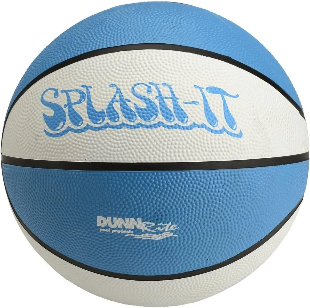 DUNNRITE Products Large 9" Diameter Pool/Water Basketball (Blue) …