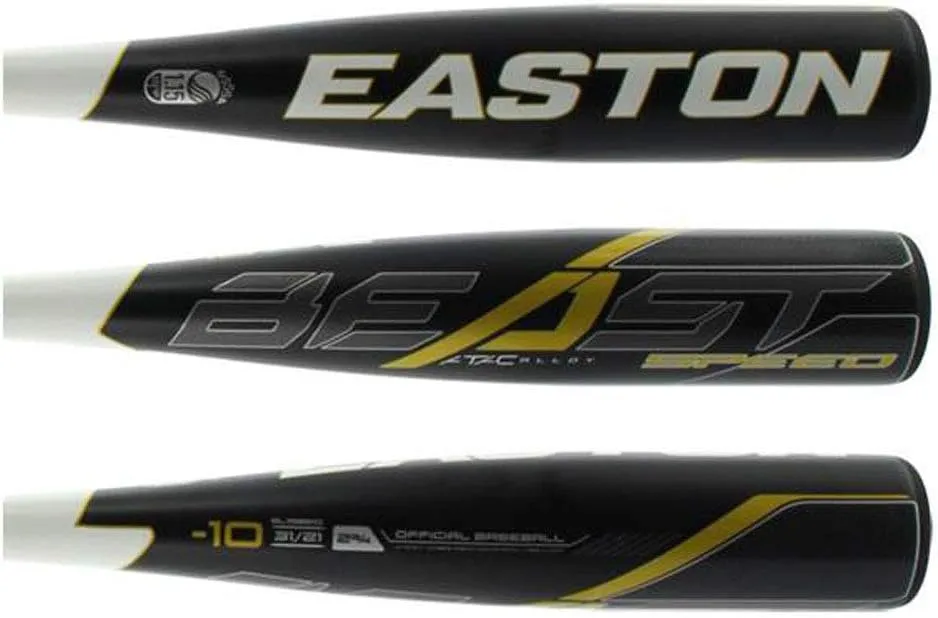 EASTON Beast Speed -10 (2 3/4") USSSA Senior League Baseball Bat | 2019 | 1 Piece Aluminum | ATAC Alloy | Lizard Skin Grip