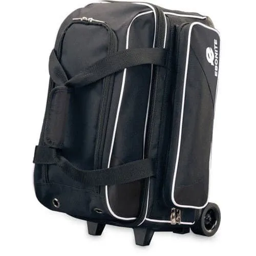 Ebonite Transport Double Roller Black Bowling Bag