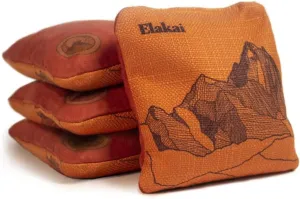 Elakai Cornhole Bags All Weather Dual Sided Slick and Stick Regulation Size and Weight Set of 4 Regulation 6 in x 6 in