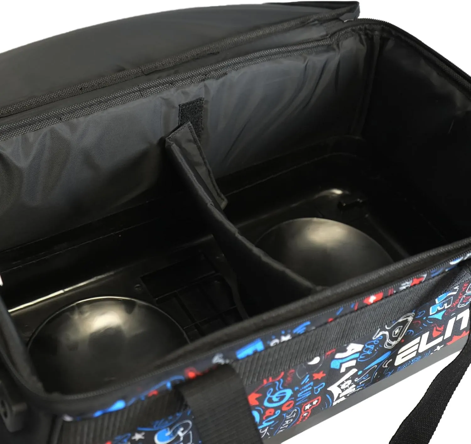 ELITE Basic Bowling Bag Double (2) Ball Roller with Rolling Wheels
