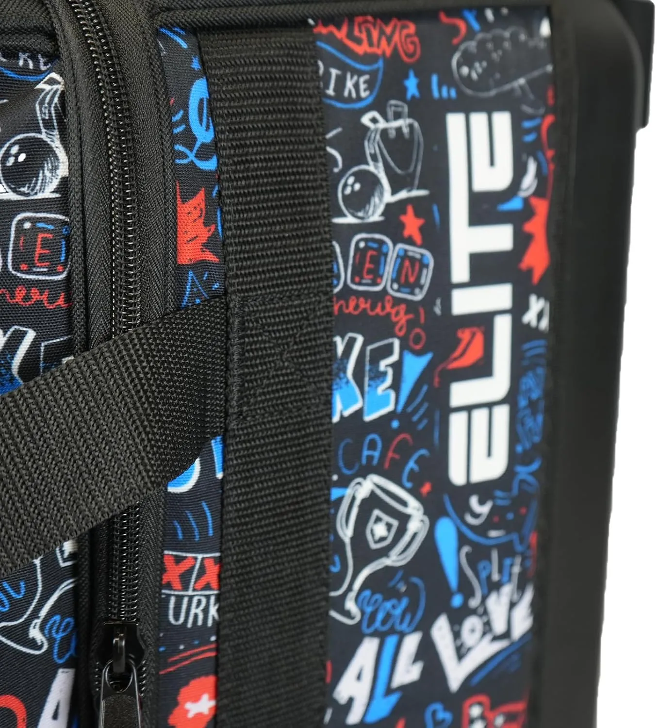 ELITE Basic Bowling Bag Double (2) Ball Roller with Rolling Wheels