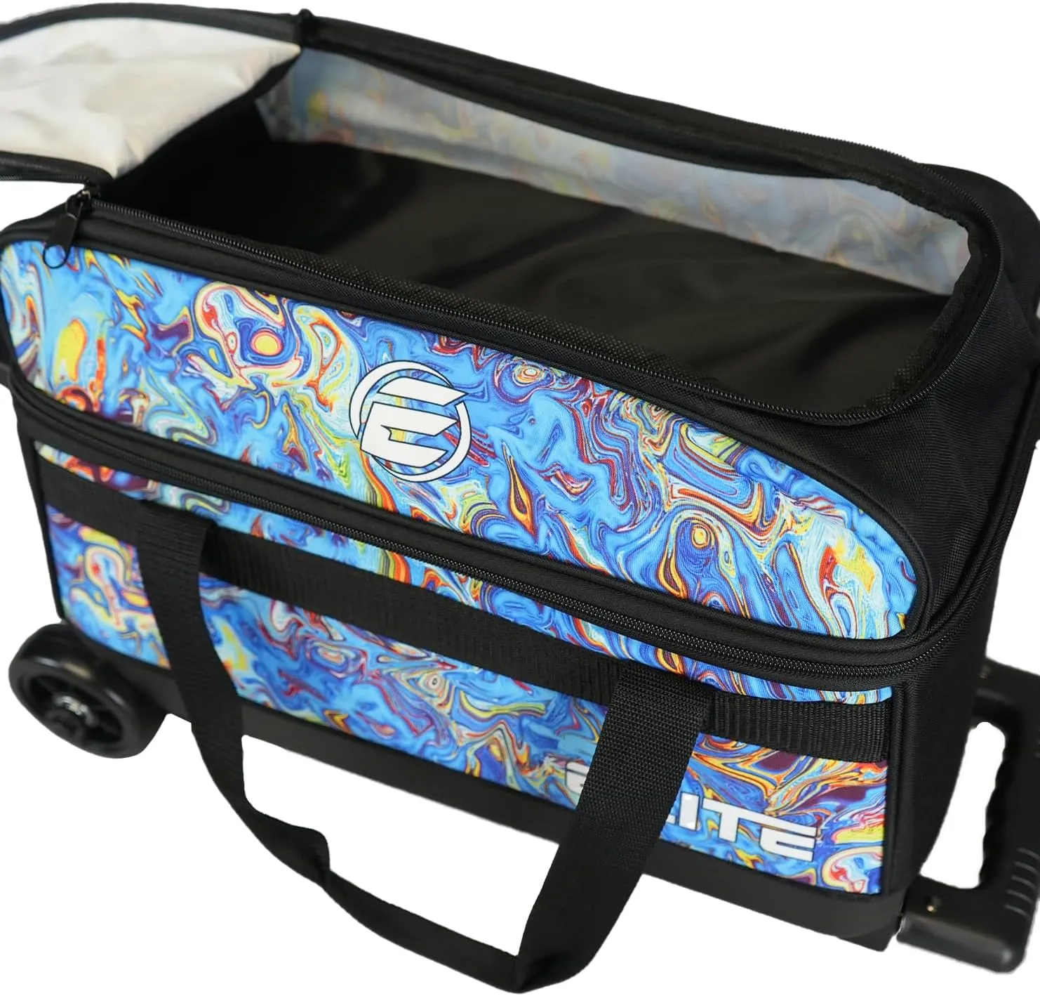 ELITE Basic Bowling Bag Double (2) Ball Roller with Rolling Wheels