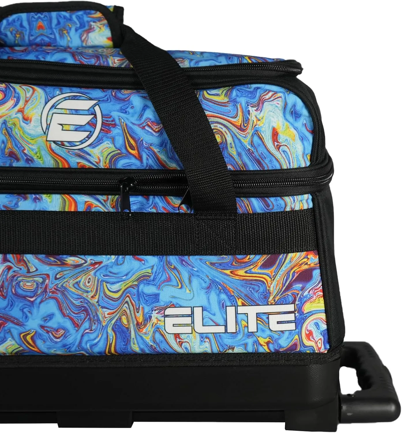 ELITE Basic Bowling Bag Double (2) Ball Roller with Rolling Wheels