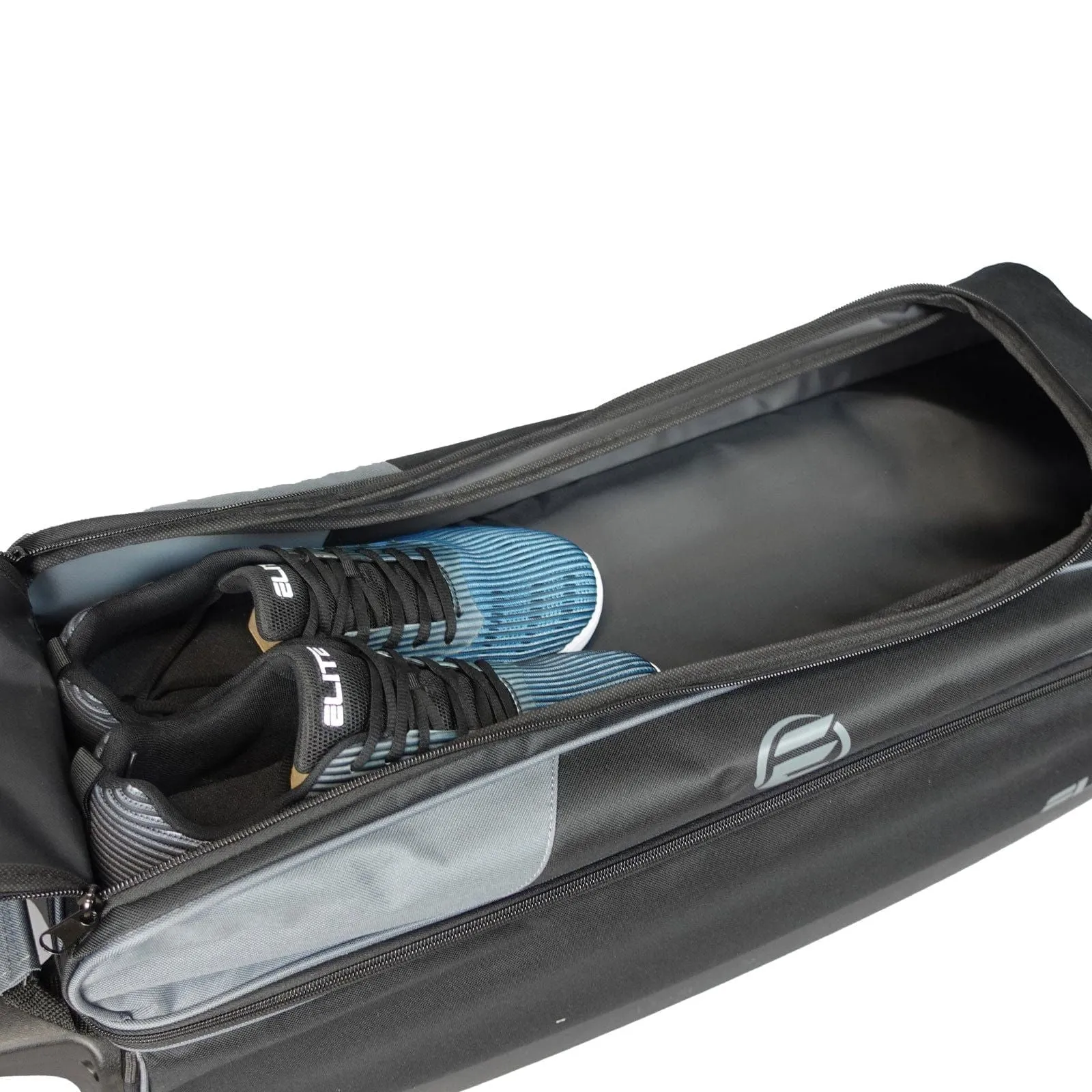 ELITE Basic Triple Roller Bowling Bag Charcoal