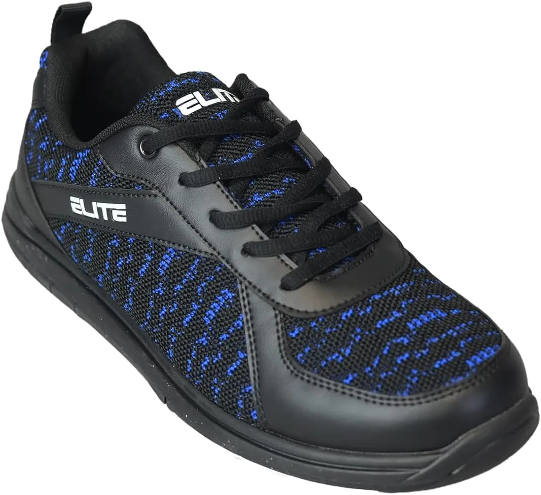 ELITE Pinnacle Men’s Bowling Shoes | Includes Universal Sliding Soles | Left or Right-Handed Men’s Bowling Shoes | Great for Bowling Practice and League Games