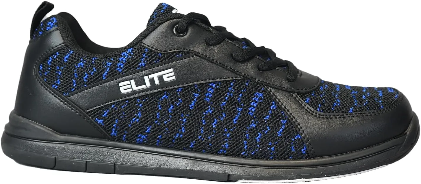 ELITE Pinnacle Men’s Bowling Shoes | Includes Universal Sliding Soles | Left or Right-Handed Men’s Bowling Shoes | Great for Bowling Practice and League Games