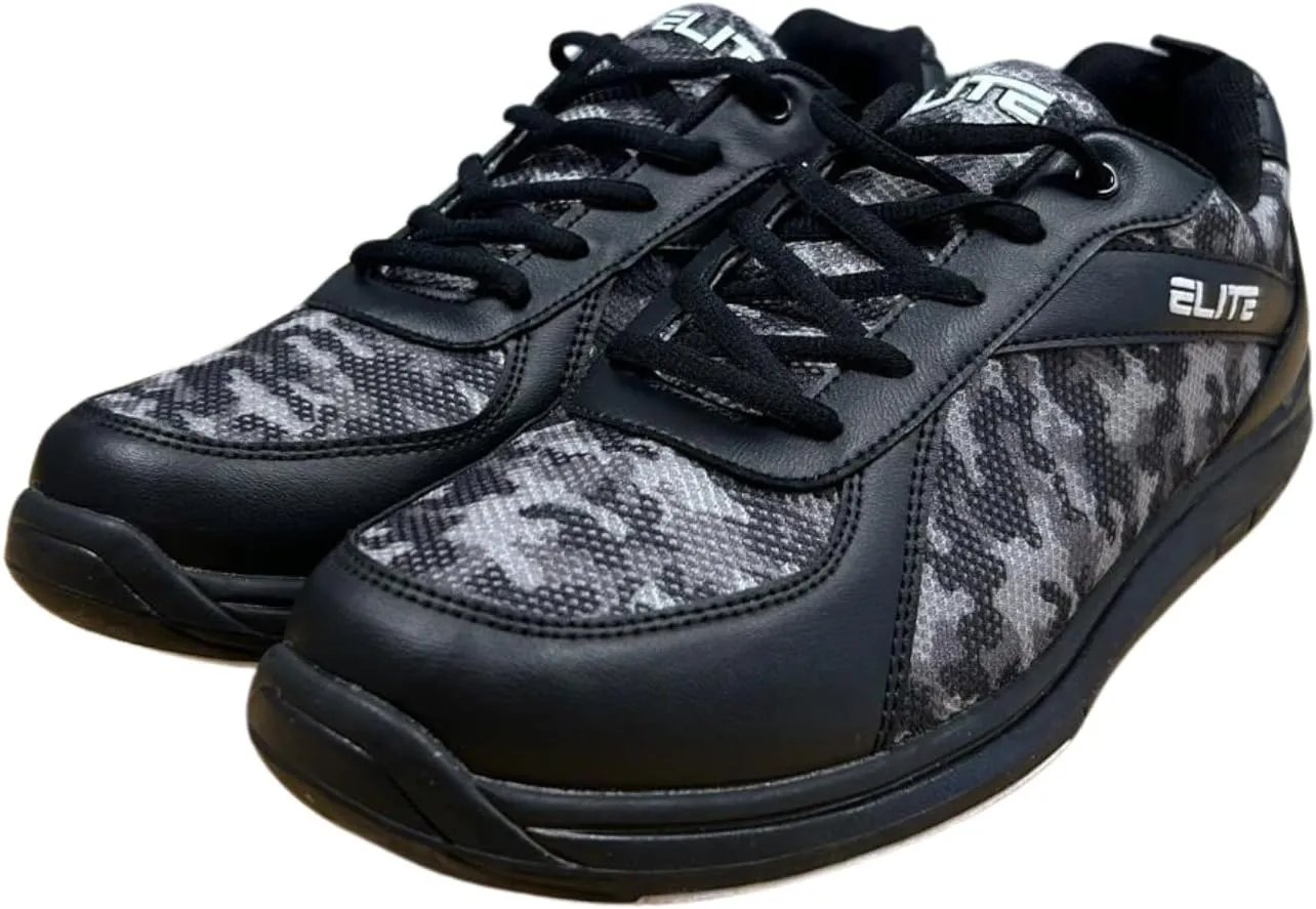 ELITE Pinnacle Men’s Bowling Shoes | Includes Universal Sliding Soles | Left or Right-Handed Men’s Bowling Shoes | Great for Bowling Practice and League Games