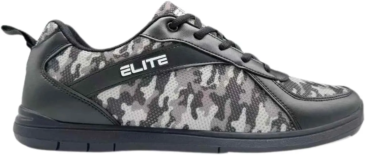 ELITE Pinnacle Men’s Bowling Shoes | Includes Universal Sliding Soles | Left or Right-Handed Men’s Bowling Shoes | Great for Bowling Practice and League Games