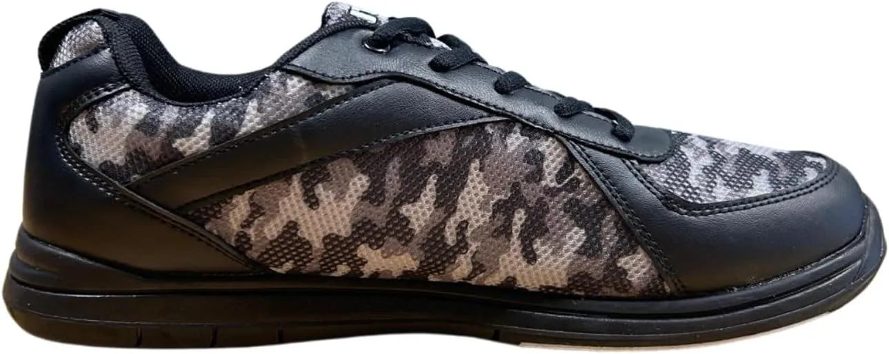 ELITE Pinnacle Men’s Bowling Shoes | Includes Universal Sliding Soles | Left or Right-Handed Men’s Bowling Shoes | Great for Bowling Practice and League Games