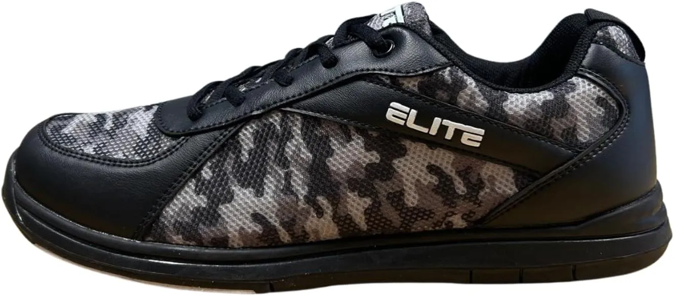 ELITE Pinnacle Men’s Bowling Shoes | Includes Universal Sliding Soles | Left or Right-Handed Men’s Bowling Shoes | Great for Bowling Practice and League Games