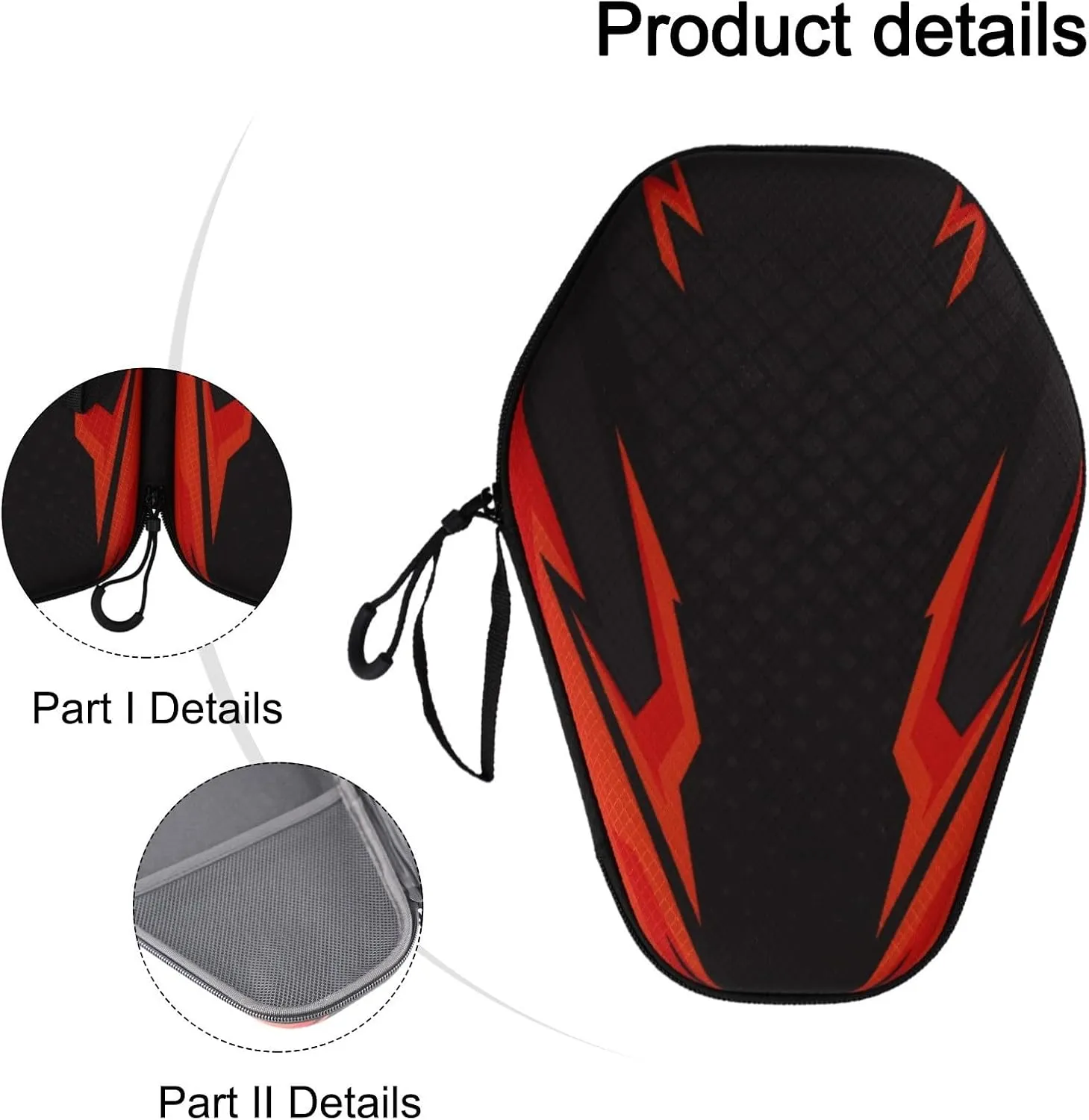 EVA Hard Shell Table Tennis Racket Bag, Dust-proof Pingpong Paddle Protective Case Storage Bag, Portable