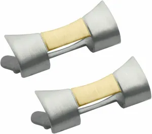 Ewatchparts 18K Stainless Steel Oyster Watch End Piece Link Compatible With Rolex Datejust 17mm 68243, 68273, 78243, 78273