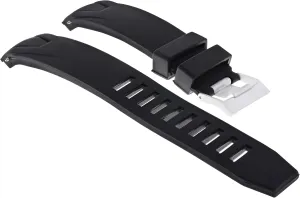 Ewatchparts 22mm Watch Band Strap Bracelet Compatible With Omega Seamaster 45.5mm Planet Ocean Watch Rubber