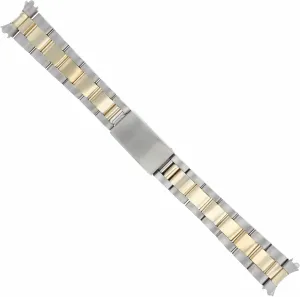 Ewatchparts Midsize 18K Stainless Steel Oyster Watch Band Bracelet Compatible With 31mm Rolex Midsize Watch 17mm