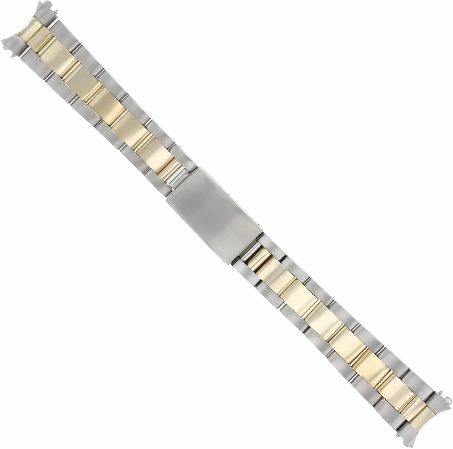 Ewatchparts Midsize 18K Stainless Steel Oyster Watch Band Bracelet Compatible With 31mm Rolex Midsize Watch 17mm