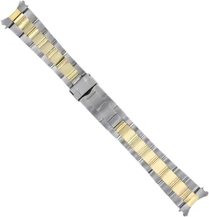 Ewatchparts Oyster Watch Band Compatible With Rolex Submariner 16800 16810 16808 16613 16618 18K Stainless Steel 20mm