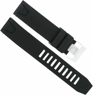 Ewatchparts SILICONE RUBBER 20MM WATCH STRAP COMPATIBLE WITH 41MM OMEGA SEAMASTER PLANET OCEAN SHINY