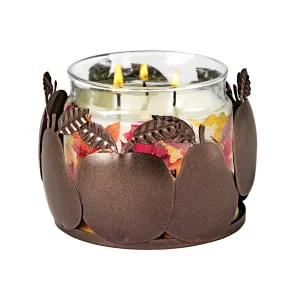 Fall Bounty Jar Candle Holder
