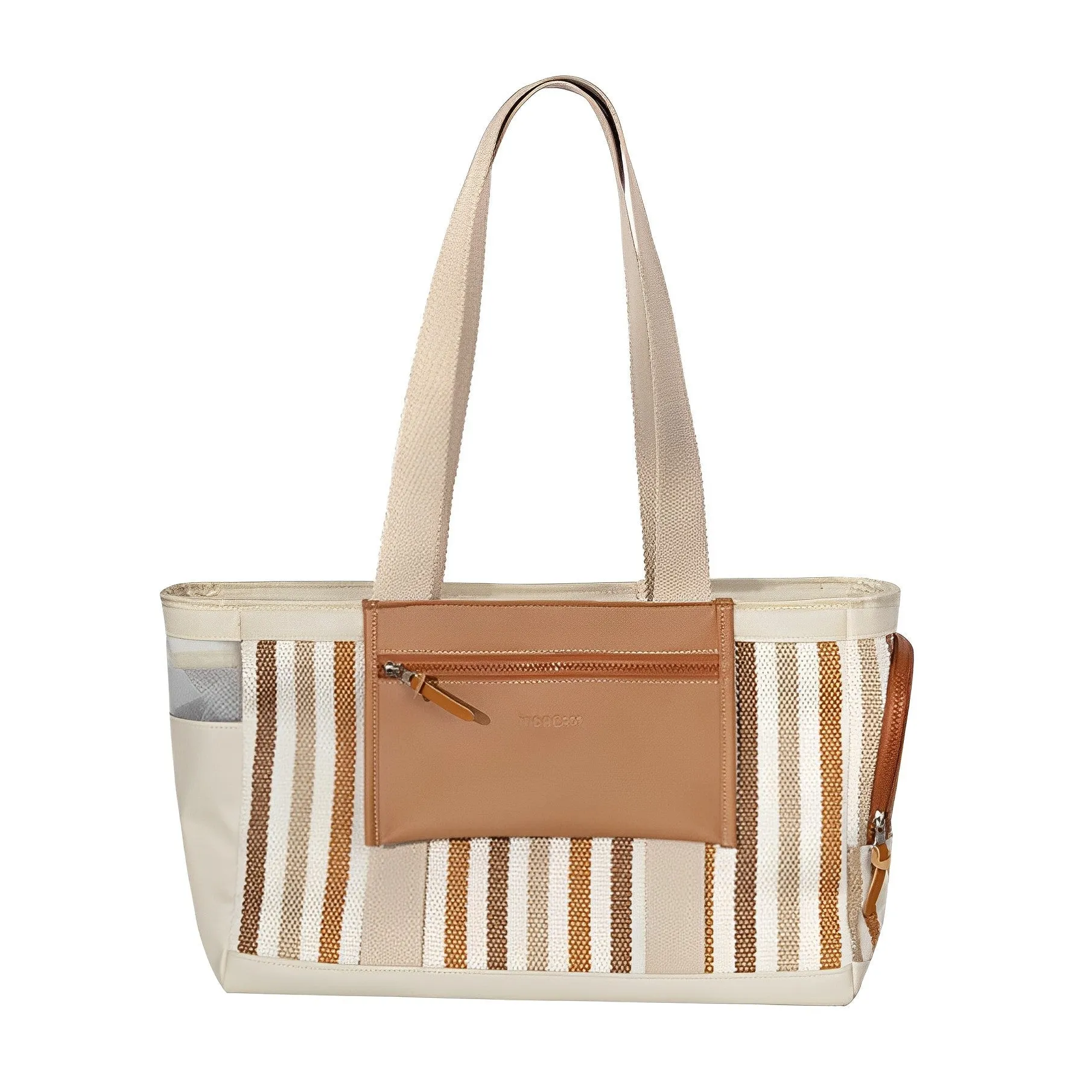 Fashion Stripe Shoulder Pet Travel Bag