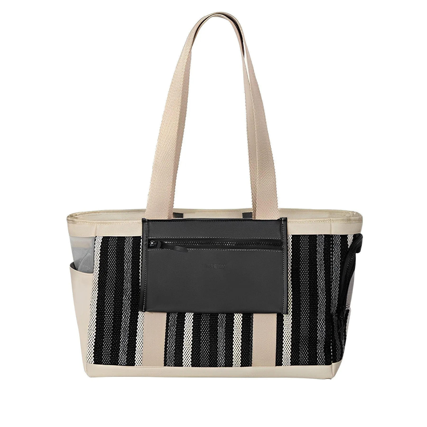 Fashion Stripe Shoulder Pet Travel Bag