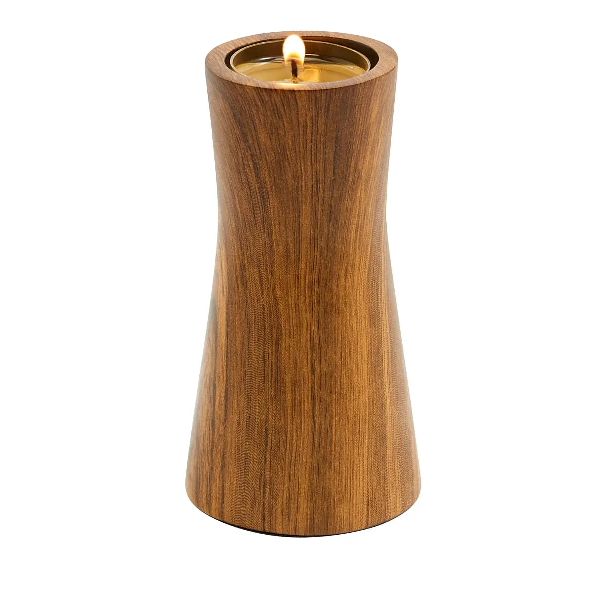 Faux Bois Tealight Holder Pair