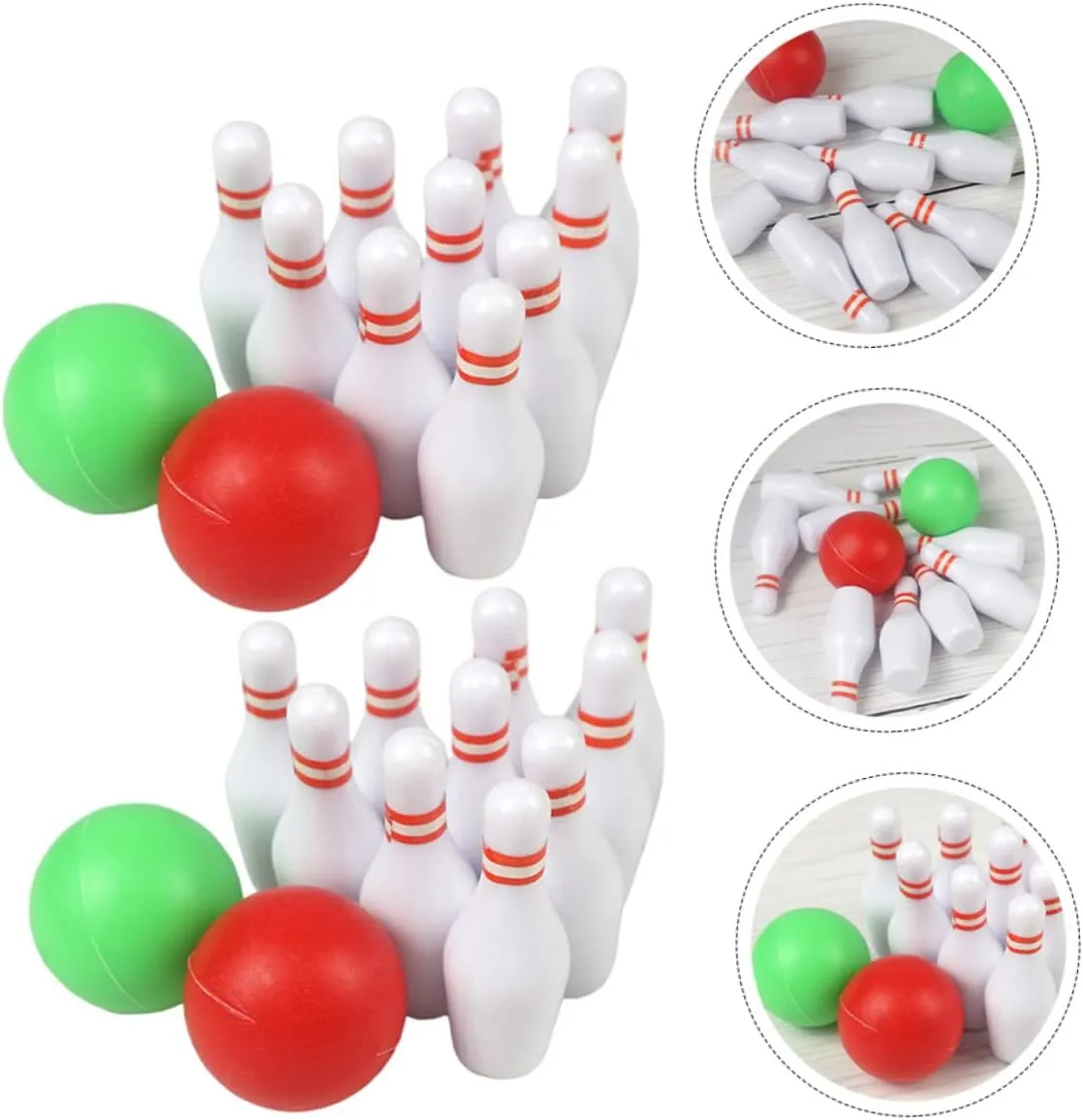 FAVOMOTO Miniature Bowling Models House Accessories for Decor Adornment with Unique Design for Mini