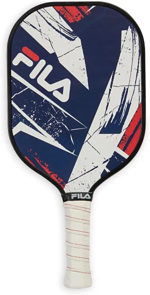 FILA Accessories Fiberglass Pickleball Paddle - Pro Pickle Ball Paddles, Fiberglass with Honeycomb Polypropylene Core, Lightweight Comfort Grip, Cute Pickleball Paddles (Sold Individually)