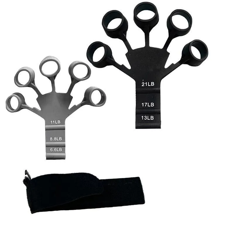 Finger Exerciser Strength Gripper Forearm Trainer Hand Grip Strengthener Therapy
