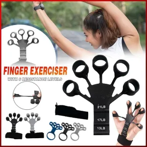 Finger Exerciser Strength Gripper Forearm Trainer Hand Grip Strengthener Therapy