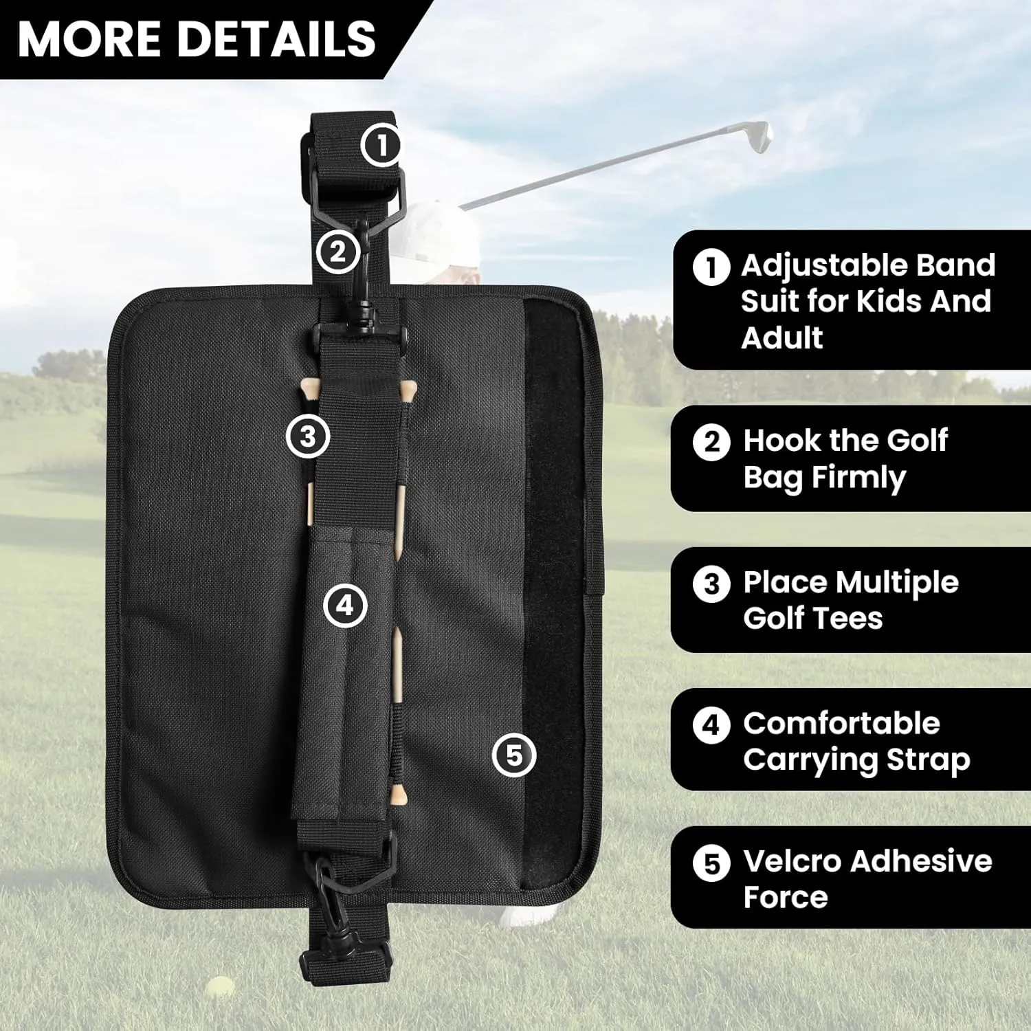 FINGER TEN Golf Club Bag Mini Lightweight for Men Women Ladies Kids with/Without Ball Pouch Pack, Portable for Driving Range Carrier Course Training Case