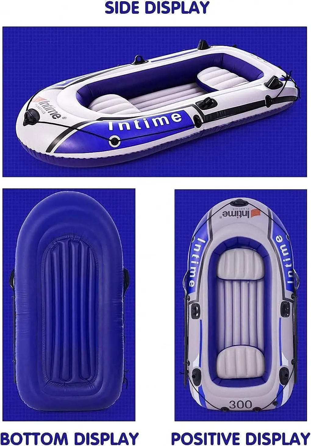 Foldable Inflatable Boat Series, Raft Inflatable Kayak, Fishing Boat Rubber Boat, Adult and Children's Paddle Boat