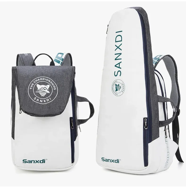 Foldable Tennis Paddle Backpack Large Capacity Sports Bags