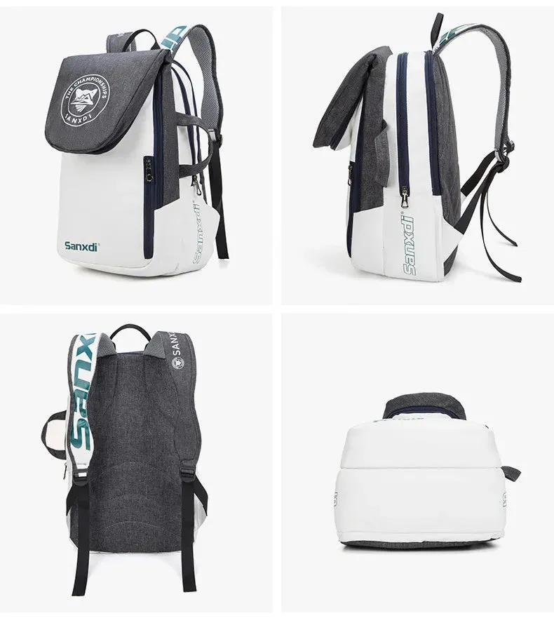 Foldable Tennis Paddle Backpack Large Capacity Sports Bags