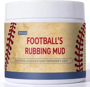 Football Mud for Enhanced Grip & Darkening Leather, Reduces Shine on New Balls, Football Rubbing Mud Original Formula for Leather & Synthetic Game Balls