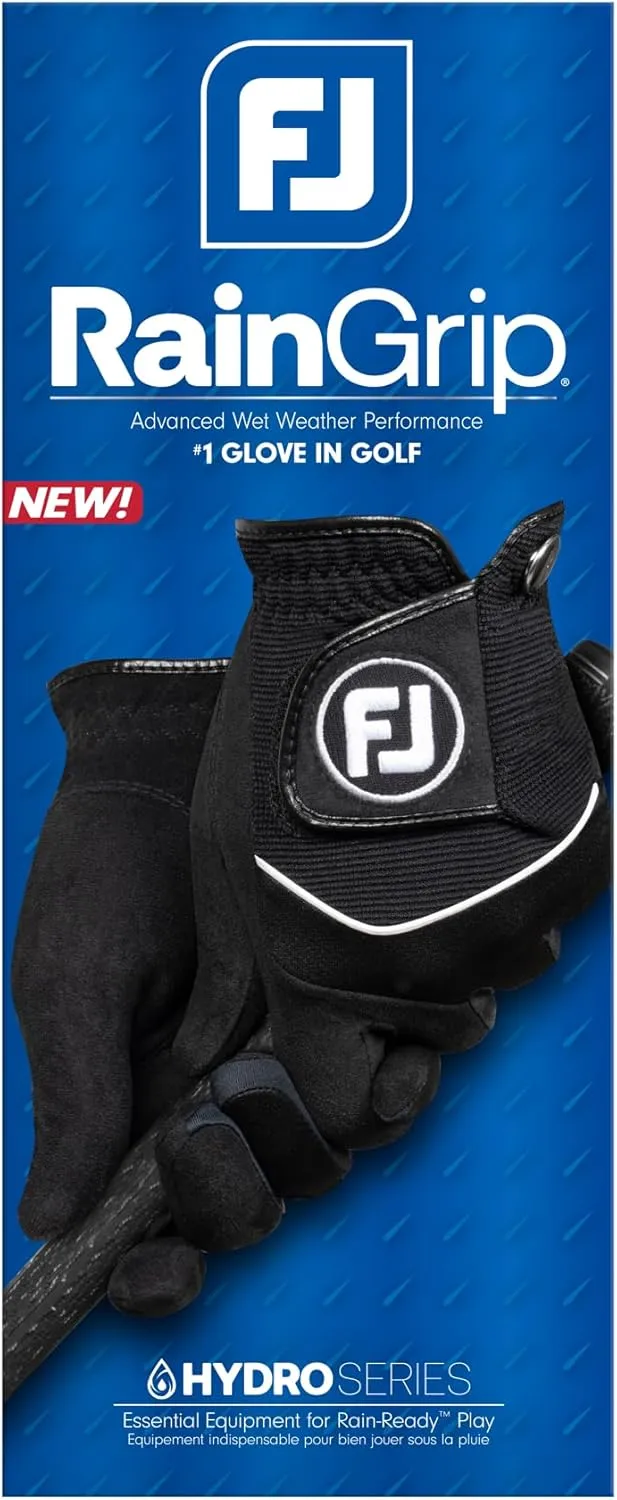 FootJoy Men's RainGrip Golf Glove, Pair