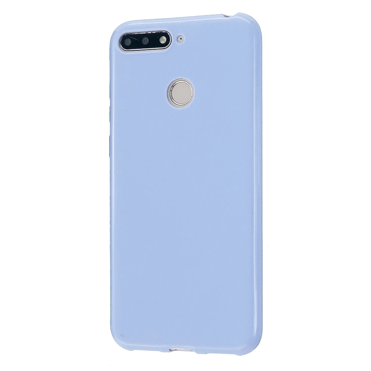 For HUAWEI Honor 7S/7A TPU Phone Case Simple Profile Flexible Soft Cellphone Cover Easy Access Shell Taro purple