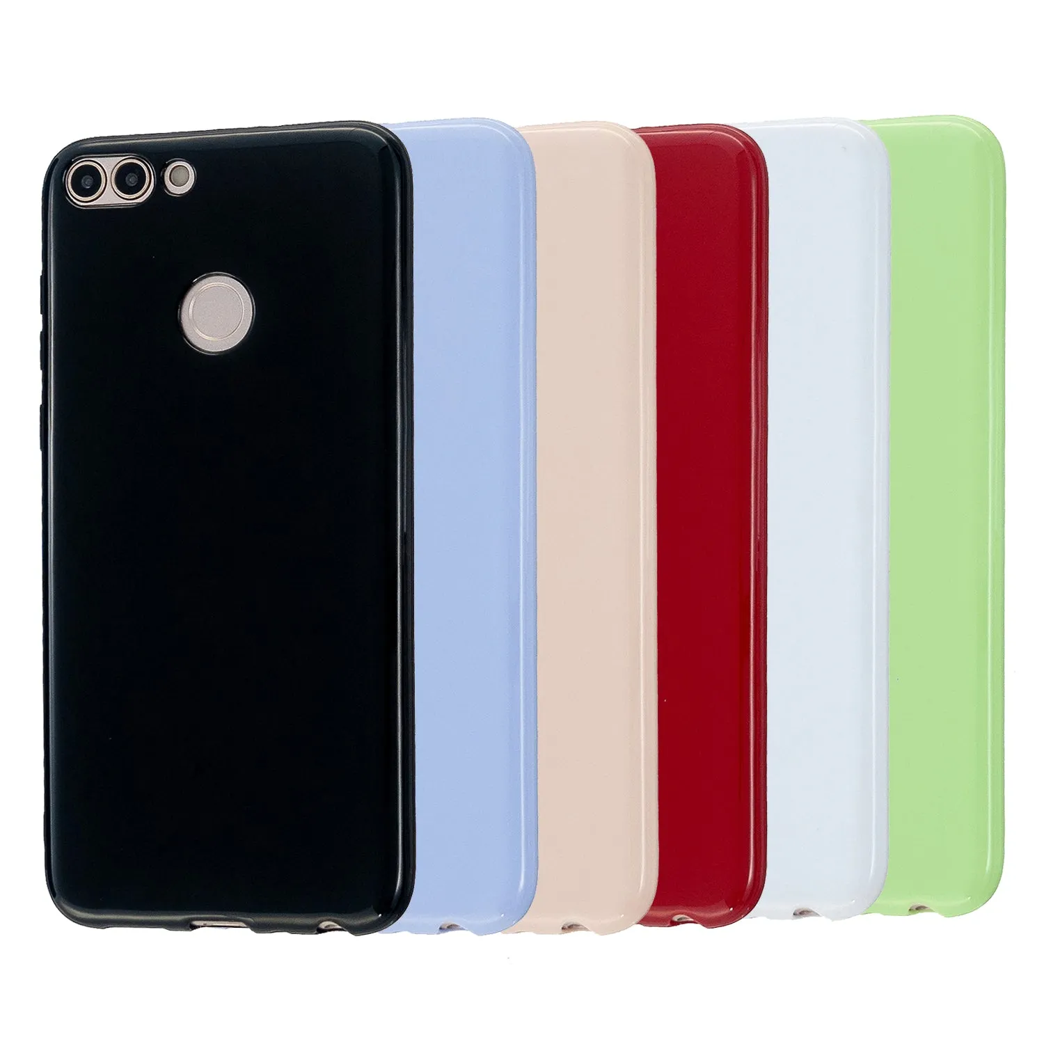 For HUAWEI Honor 7S/7A TPU Phone Case Simple Profile Flexible Soft Cellphone Cover Easy Access Shell Taro purple
