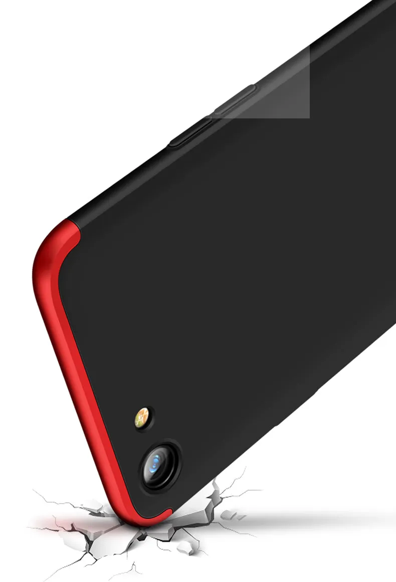 For OPPO A83/A1 Ultra Slim PC Back Cover Non-slip Shockproof 360 Degree Full Protective Case blue