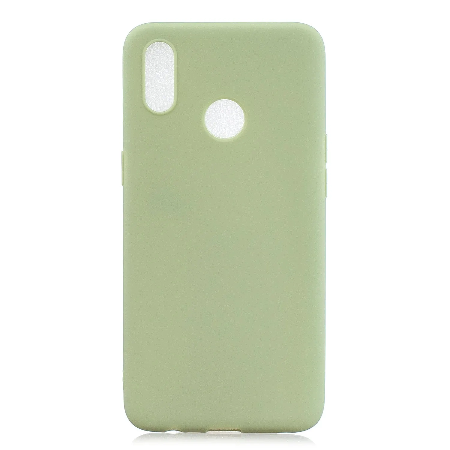 For OPPO Realme 3 Lovely Candy Color Matte TPU Anti-scratch Non-slip Protective Cover Back Case 12