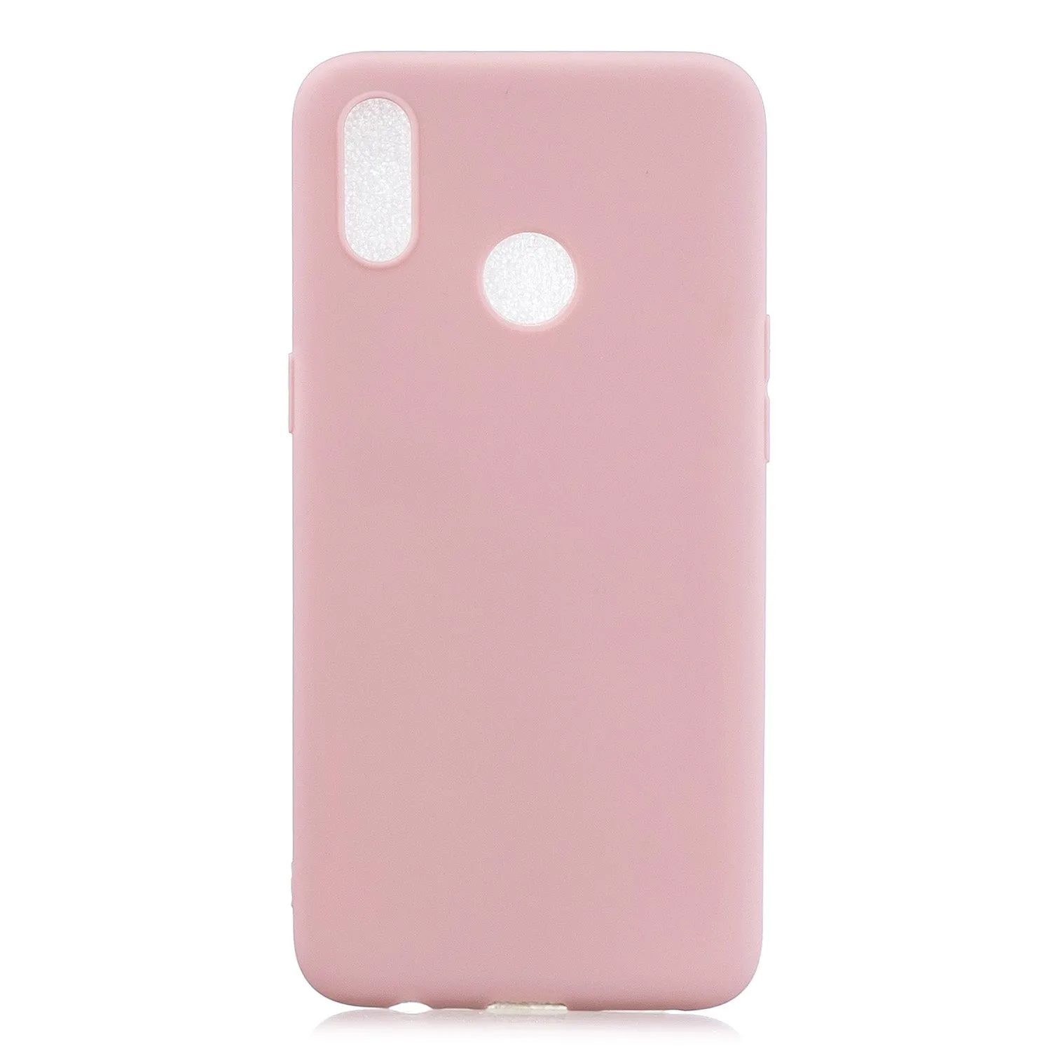 For OPPO Realme 3 Lovely Candy Color Matte TPU Anti-scratch Non-slip Protective Cover Back Case 12